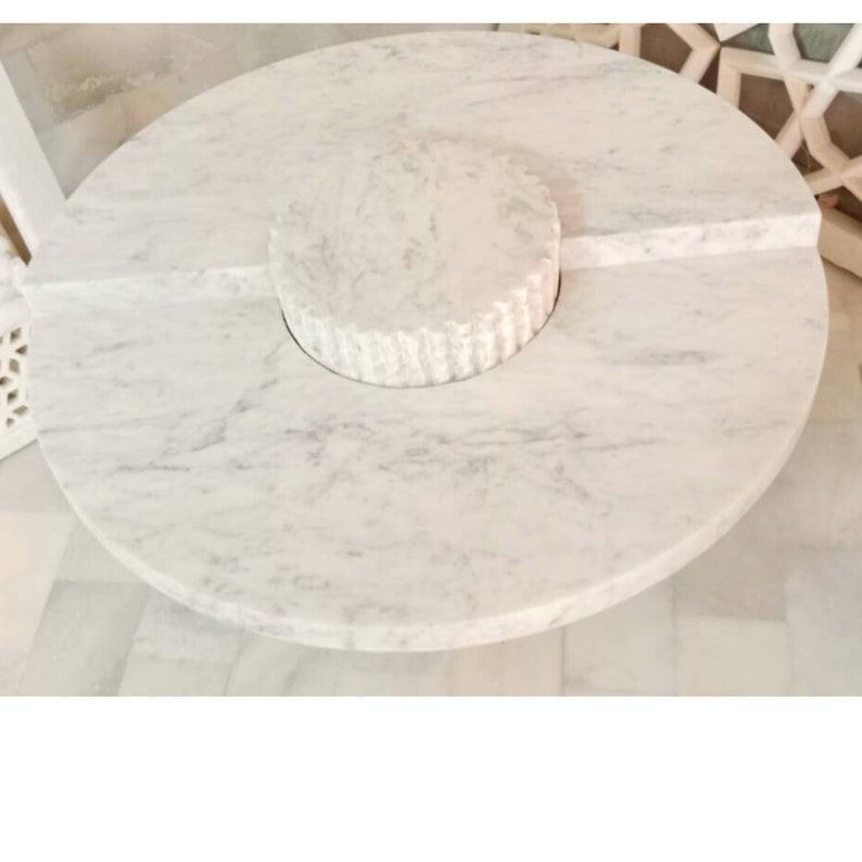 Marble Coffee Table Round, Marble Side Table Cube, Marble Entryway