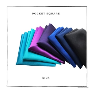 Satin Silk Pocket Square White Fashion Charmeuse - Hanky Gift Pocket squares in white Wedding Handkerchief Clearance Sales