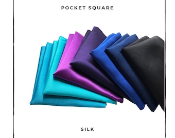 Satin Silk Pocket Square White Fashion Charmeuse - Hanky Gift Pocket squares in white Wedding Handkerchief Clearance Sales