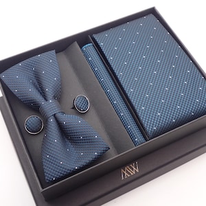 Dark Green Galaxy Space Necktie Set / Pocket Square Tie Bowtie Cufflinks Set / Wedding Tie / Tie Clips / Gift for him Mens Groomsmen Gift