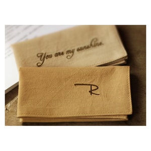 Fazzoletto da taschino ricamato Fazzoletti personalizzati per regalo di anniversario Uomo Donna Regalo Fazzoletto da taschino personalizzato Regalo di nozze San Valentino