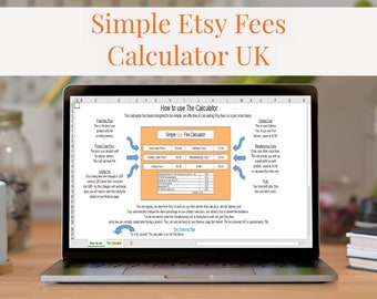 Etsy Seller Fees Calculator Excel Download Us Etsy Listing Etsy