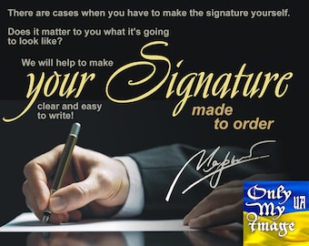 Design of personal signatures, for business, for weddings