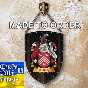 Wooden shield with old real nails. Personalized shield. Personal or family coat of arms. Medieval shield. Knight's shield. Ukrainian shop