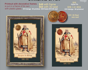 Jacques de Molay Jacques de Molay, 23rd and last grand master of the Knights