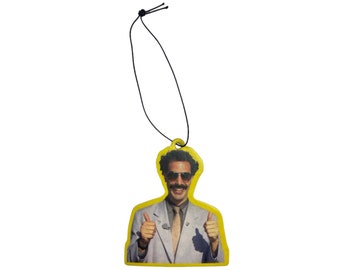 Borat Car Air Freshener New Car (Fresh Linen) Mix Scent Novelty Gift Car Parts Accessories Air Freshen Sacha Baron Cohen