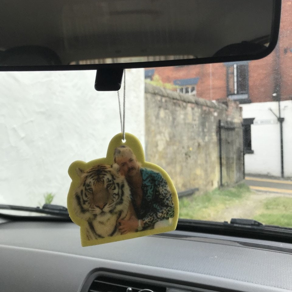 Joe Exotic Novelty Car Air Freshener Tiger King Cherry Scent Etsy UK