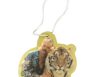Joe Exotic Car Air Freshener: Tiger King Novelty Gift - Cherry Scent