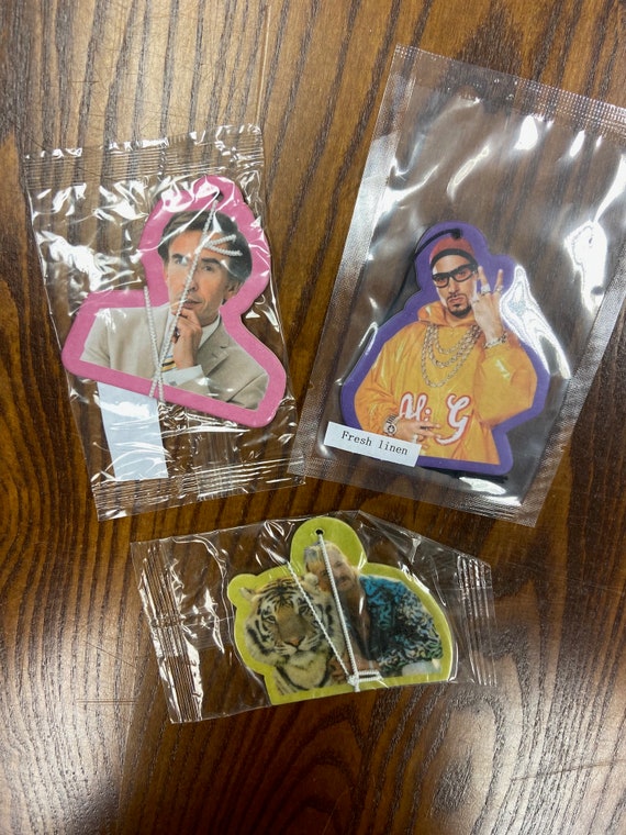 Car Air Freshener Pack Alan Partridge Tiger King Ali G Christmas Car Gifts  Joe Exotic Air Fresheners 3 Items Fast Delivery Free UK Shipping 