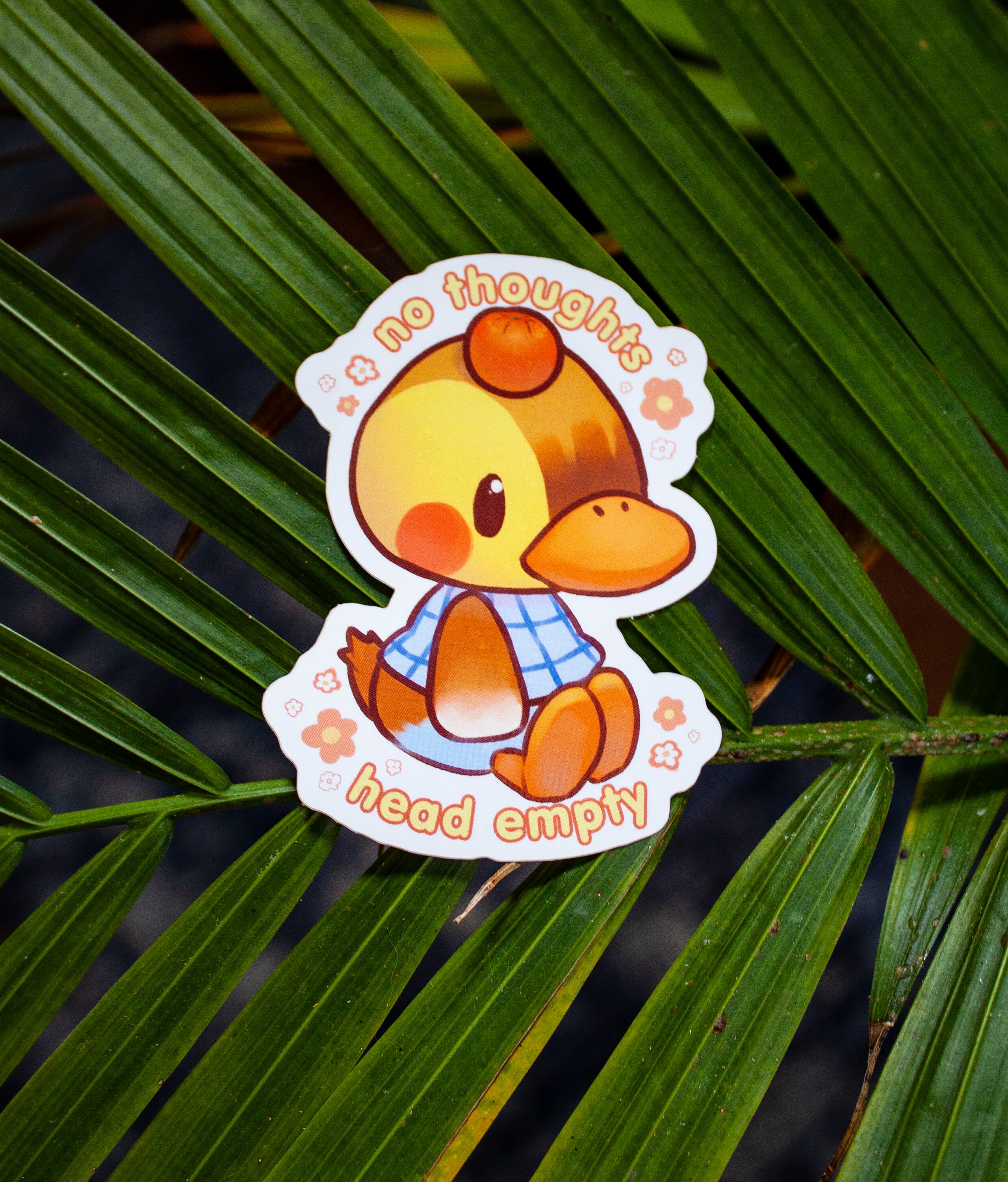 Animal crossing stickers molly no thoughts head empty meme new | Etsy