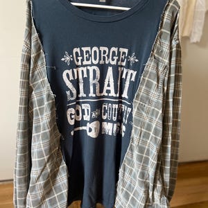 Upcycled George Straight Flannel