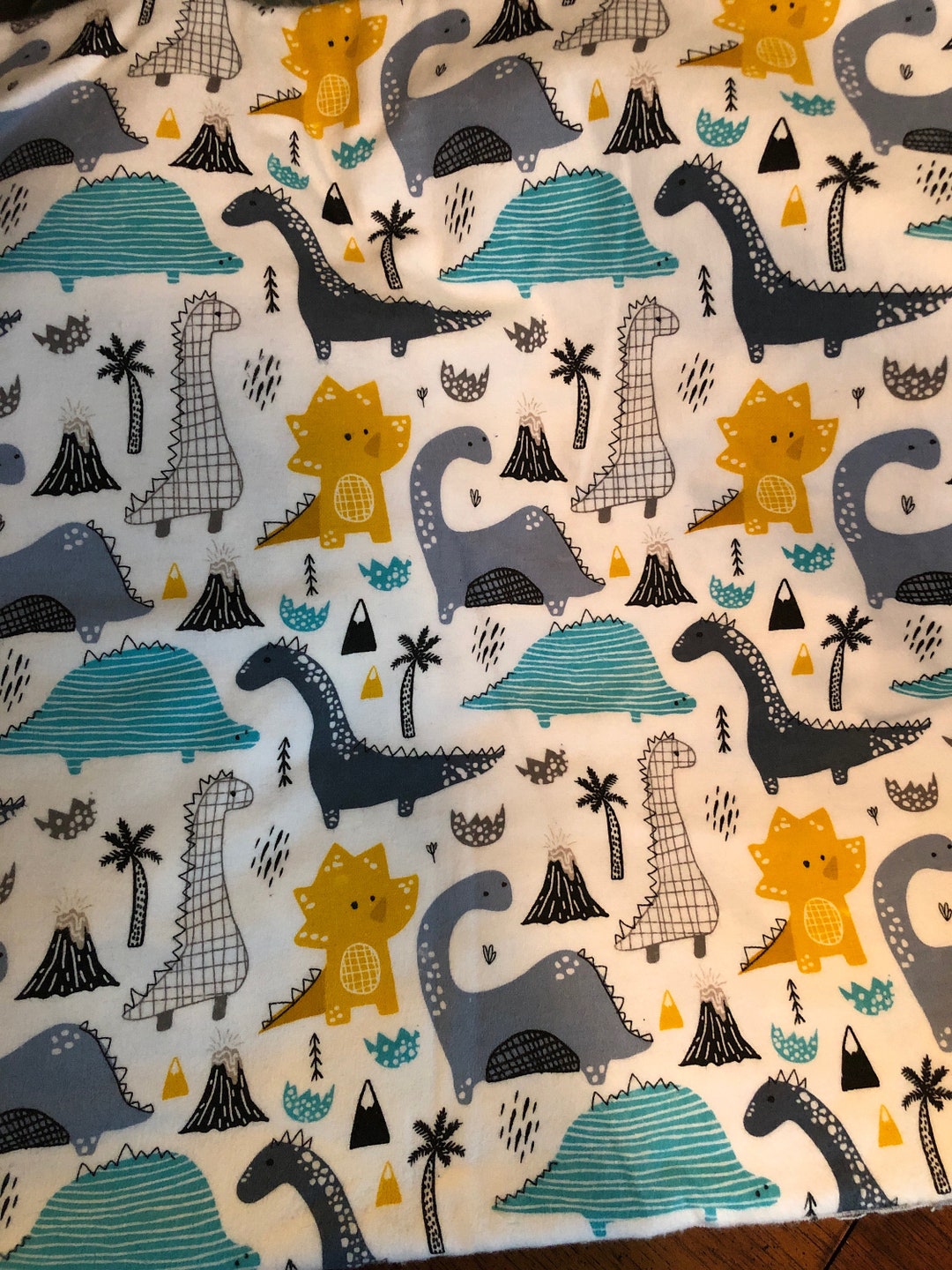 Dinosaur Crib Sheet Flannel Etsy