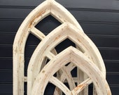 Wall Decor, Wall Hanging, Cottage Window Frame, Arched Window, Farmhouse Decor, Decorative Wall Hanging