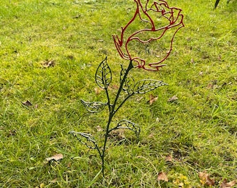 Metal Rose for Mother's Day Gift and Rose for Valentine, Sweetheart Rose, Anniversary Gift,