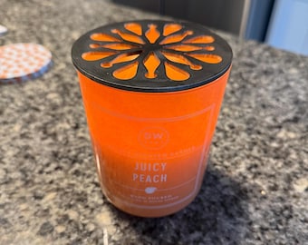 Metal Candle Topper Burns Wax Evenly - Honeycomb  Style, Choose your candle topper design