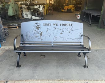 RAF Royal Air Force Memorial Park Bench