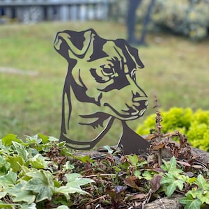 Jack Russell Terrier Dog Rustic Metal Dog, Garden Art Sculpture, Garden Ornament, Metal Art, Metal Garden Sculpture, Pet Memorial Gift