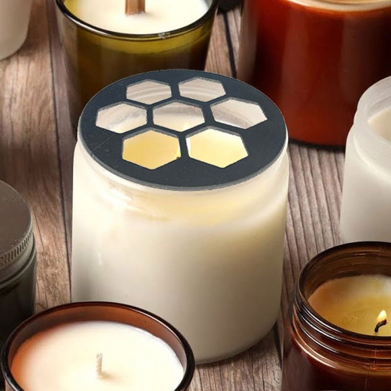 Metal Candle Topper Burns Wax Evenly Style Etsy