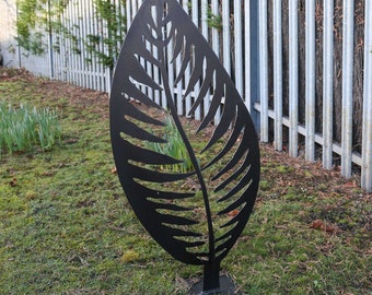 Rustic Metal Fern Garden LEAF for Garden Decoration - Metal Leaf Garden Ornaments