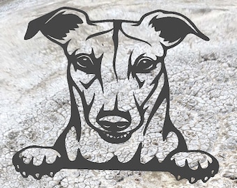 Greyhound Dog Garden Art Sculpture, Garden Ornament, Metal Art, Metal Garden Sculpture, Pet Memorial, Pet Sympathy Gift, Rusty Metal Dog
