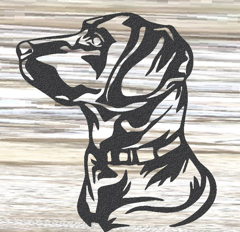 Labrador Dog Breed Side View Garden Decor, Steel Wall Art Dog, Rusty Steel Dog, Rustic Metal Art Dog, Steel Sculpture, Labrador Pet Memorial