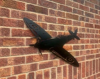 Metal WW2 Spitfire Fighter Aircraft - Remembrance Day Gift for Veterans