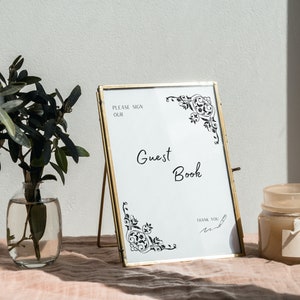 Guest Book Sign l GuestBook Sign l Minimal Wedding Sign l Wedding GuestBook Sign (Printable) l (Printable) GuestBook Sign l Wedding Sign