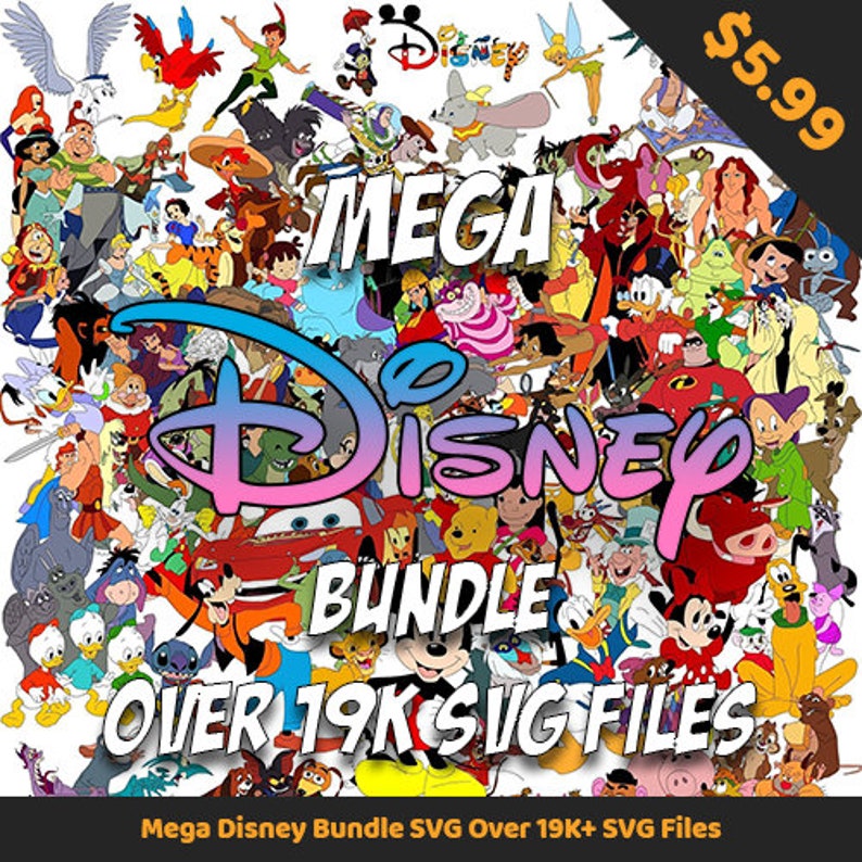 Download Mega Disney Bundle SVG Over 19K SVG Files Gift Instant | Etsy