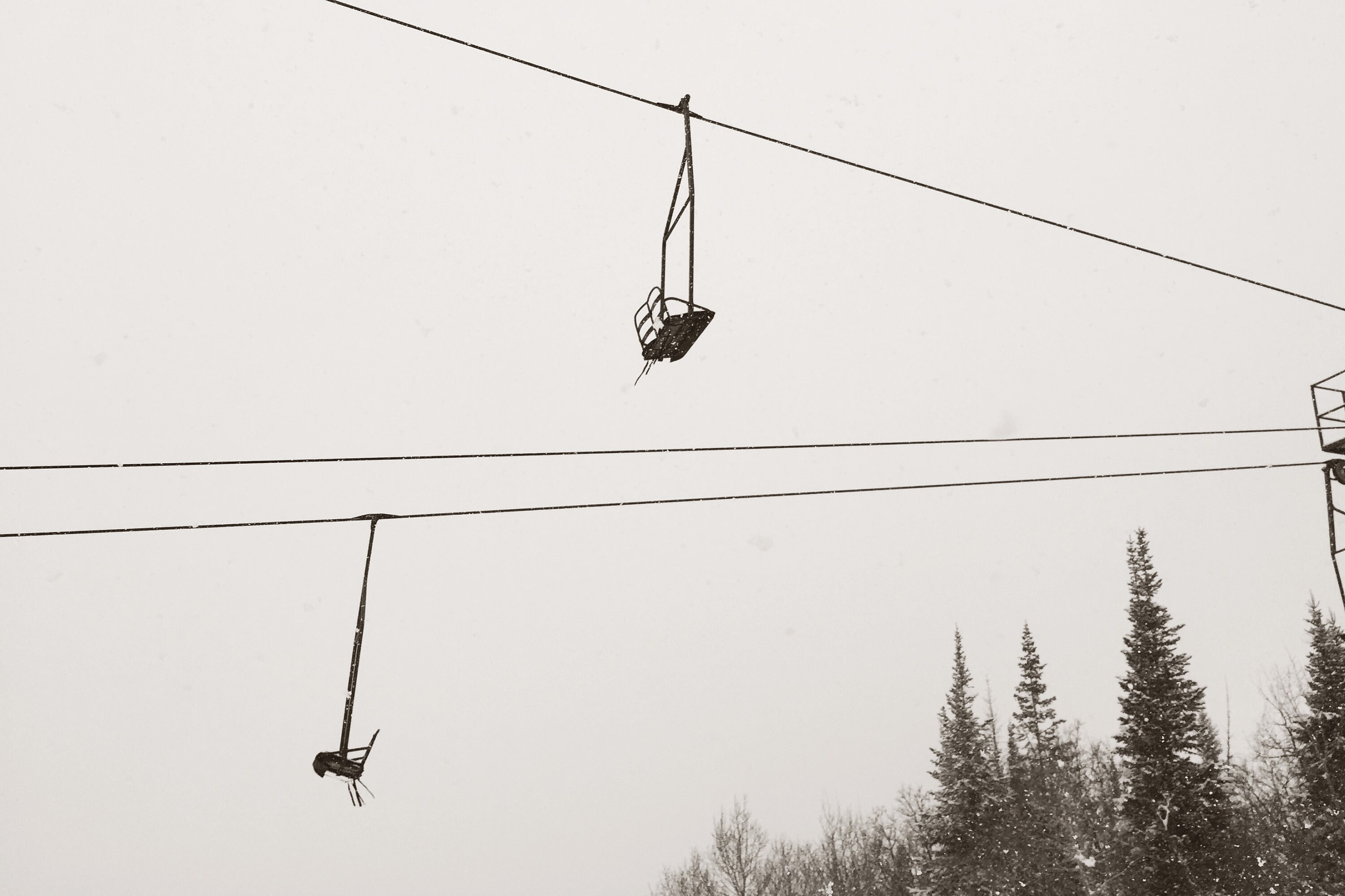 Photograph of a Vintage Ski Lift - Etsy