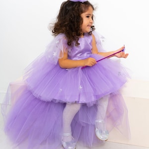 Purple Star Tulle Dress: First Birthday, Flower Girl