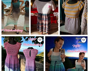 5 Raglan Kleider ,5 PDF Datein auf Deutsch