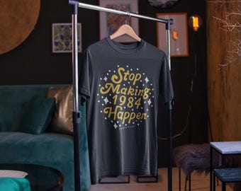 Stop Making 1984 Happen | Unisex Bookish Jersey Short Sleeve Tee