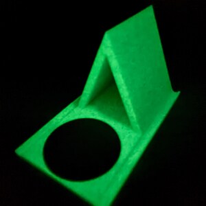 Glow-in-the-Dark boekenstandaard met bekerhouder | Lezerscadeau, accessoire voor nachtkastje