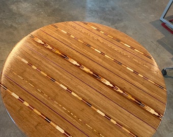 Natural wood inlay Table