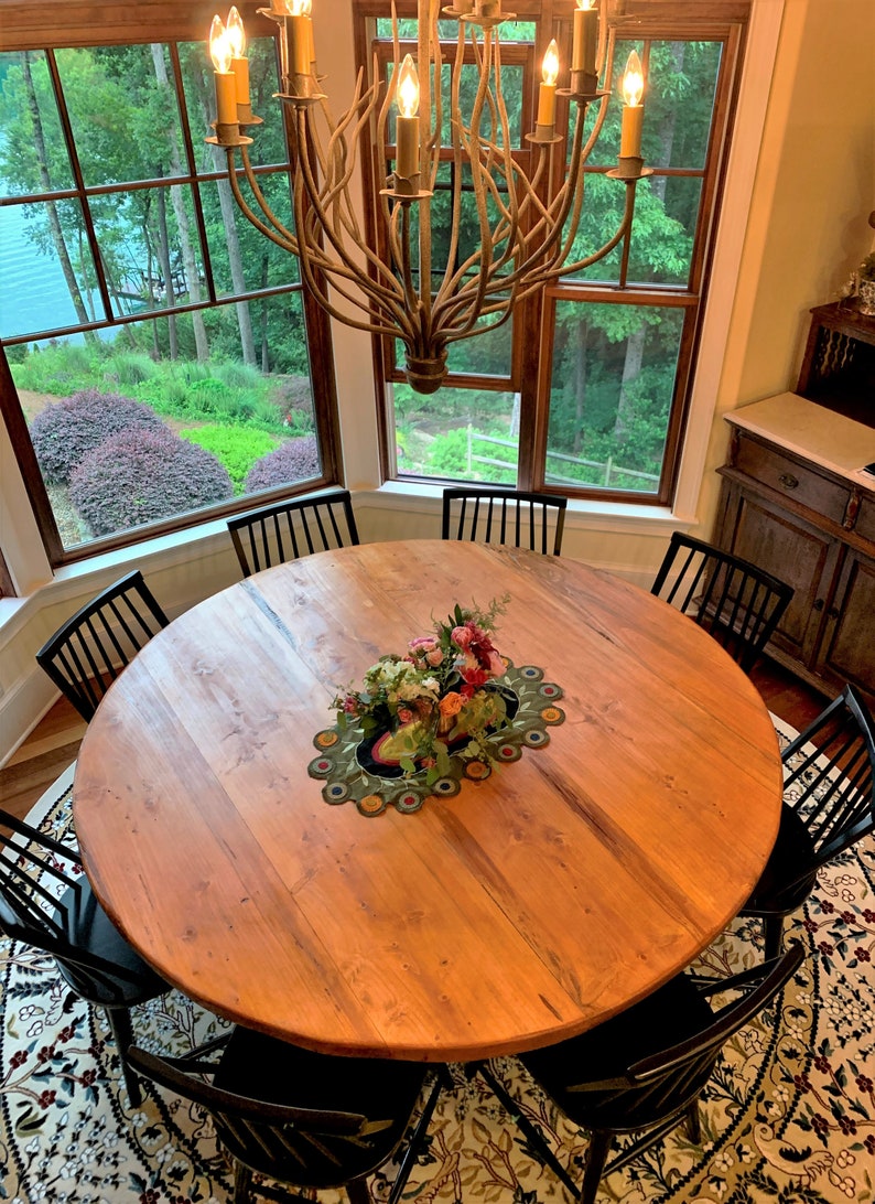 Round Dining Table Custom Table Round Table Dining Table Etsy