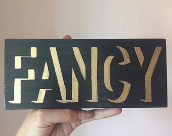 Hand Lettered Wood Sign