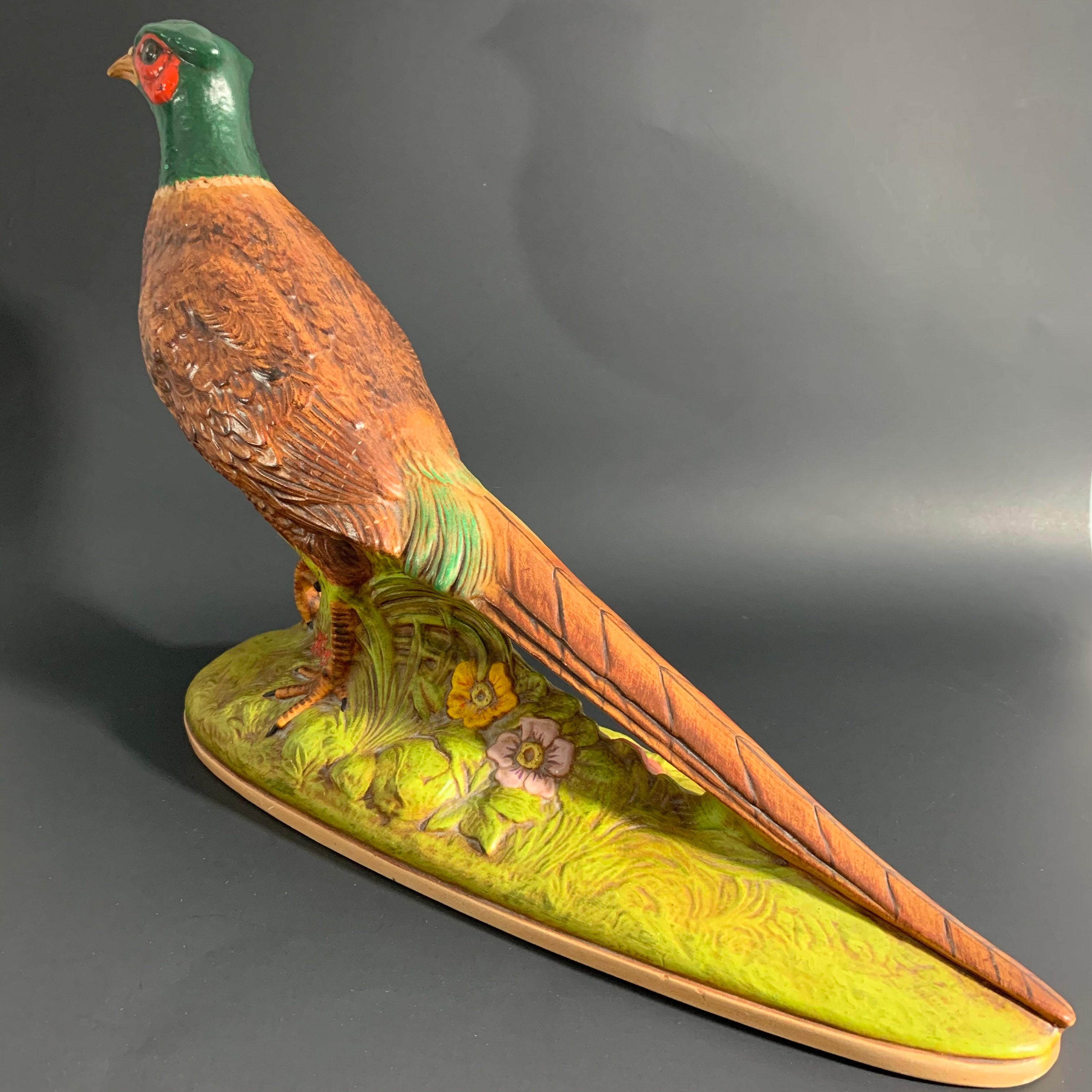 Vintage Holland Mold Ceramic Pheasant Hand Painted Figurine Etsy