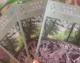 HERBAL TEA ZINE | zine about herbs | zine about herbal tea recipes | perfect gift for tea lovers