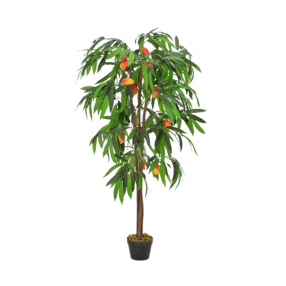 Realistic Looking Artificial Mango Tree Plant With Pot Etsy