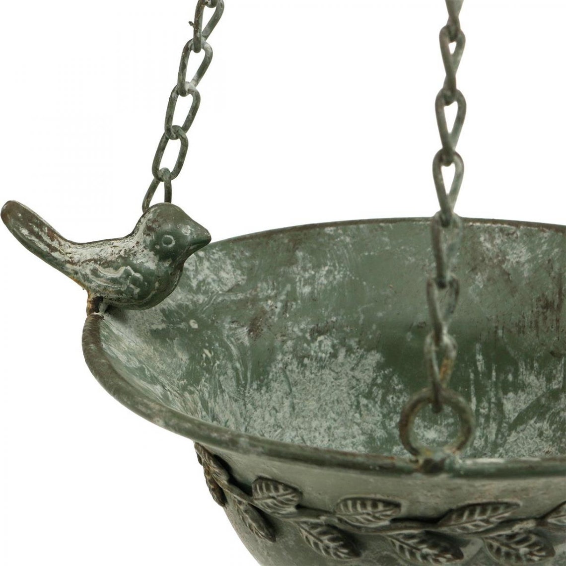 Antique Rustic Metal Hanging Bird Bath Set of 2 Etsy