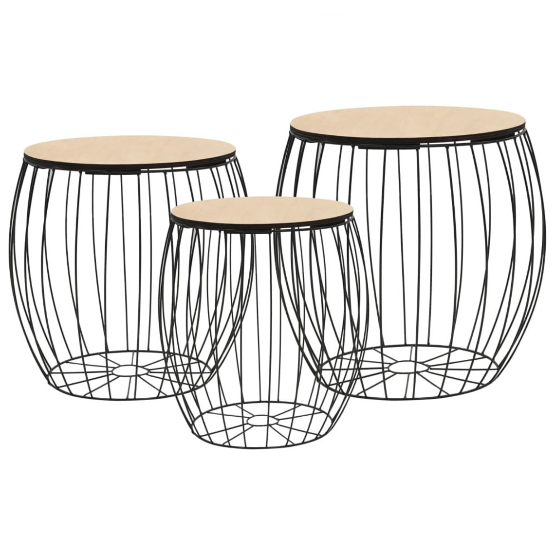 Stackable Wire Storage Coffee Tables with Removable Wooden Top Etsy