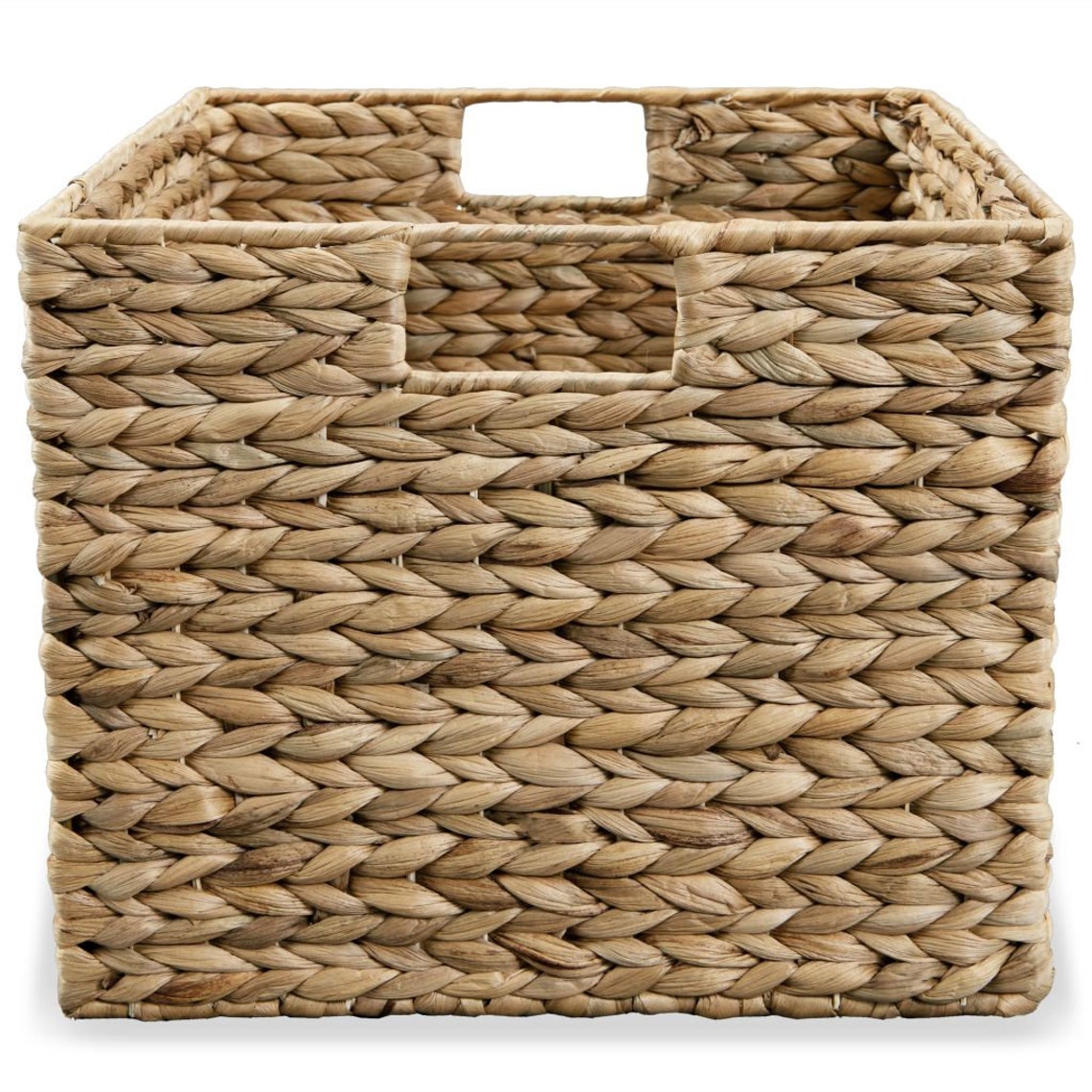 Water Hyacinth Seagrass Natural Storage Basket Set of 3 Etsy