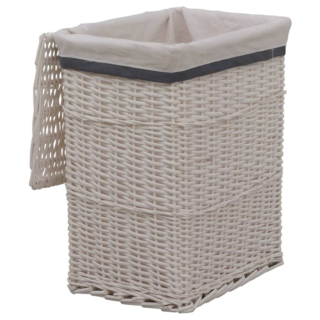 Large Natural Willow Laundry Basket with Fabric Liner Etsy