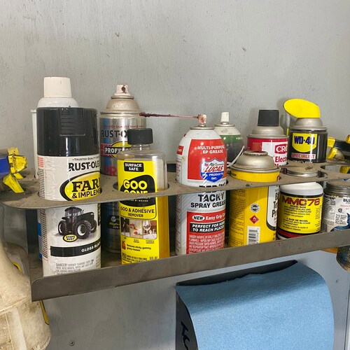 Garage Organization Spray Aerosol Paint Can Bottle Wall Shelf Etsy