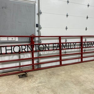 Custom Farm Gate Name Letters