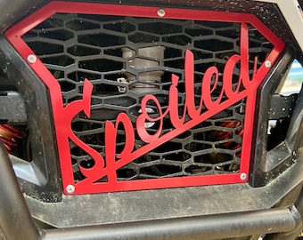 Polaris RZR 200 Grill Front Insert "SPOILED"