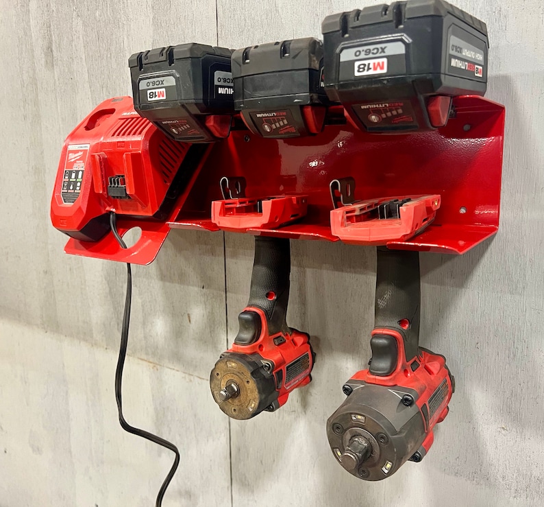 Milwaukee M18 Charging Station Battery/drill Mini Combo Etsy