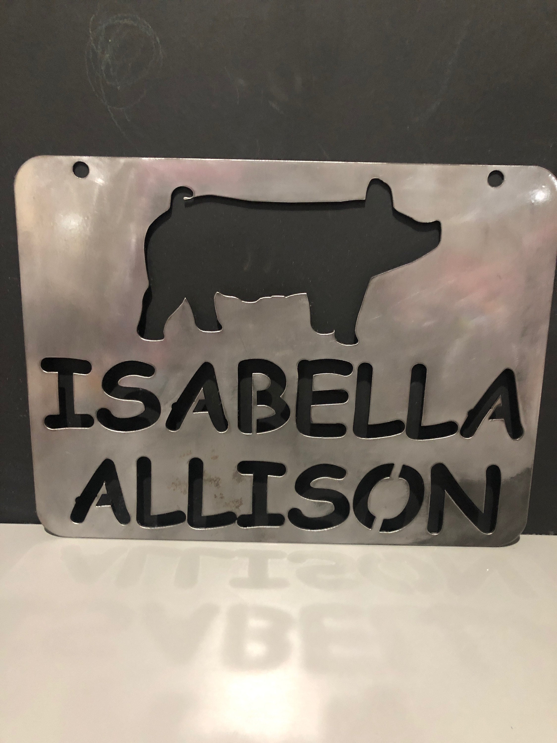 Jr. Fair Livestock Exhibitor Name Plate - Etsy