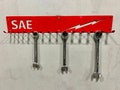 SAE and Metric wrench wall mount organizers