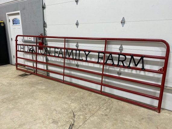 Custom Farm Gate Name Letters